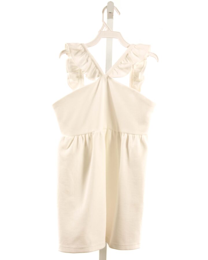 BISBY BY LITTLE ENGLISH  WHITE PIQUE   SLEEVELESS SHIRT