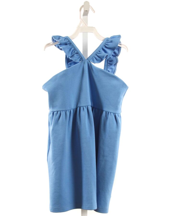 BISBY BY LITTLE ENGLISH  BLUE PIQUE   SLEEVELESS SHIRT