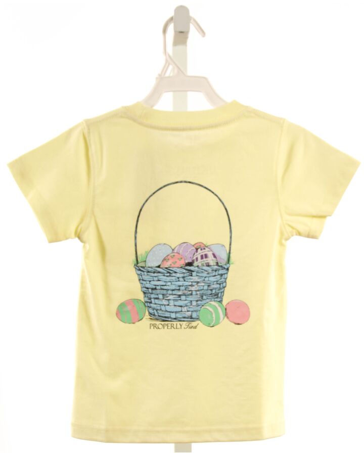 PROPERLY TIED  YELLOW   PRINTED DESIGN T-SHIRT