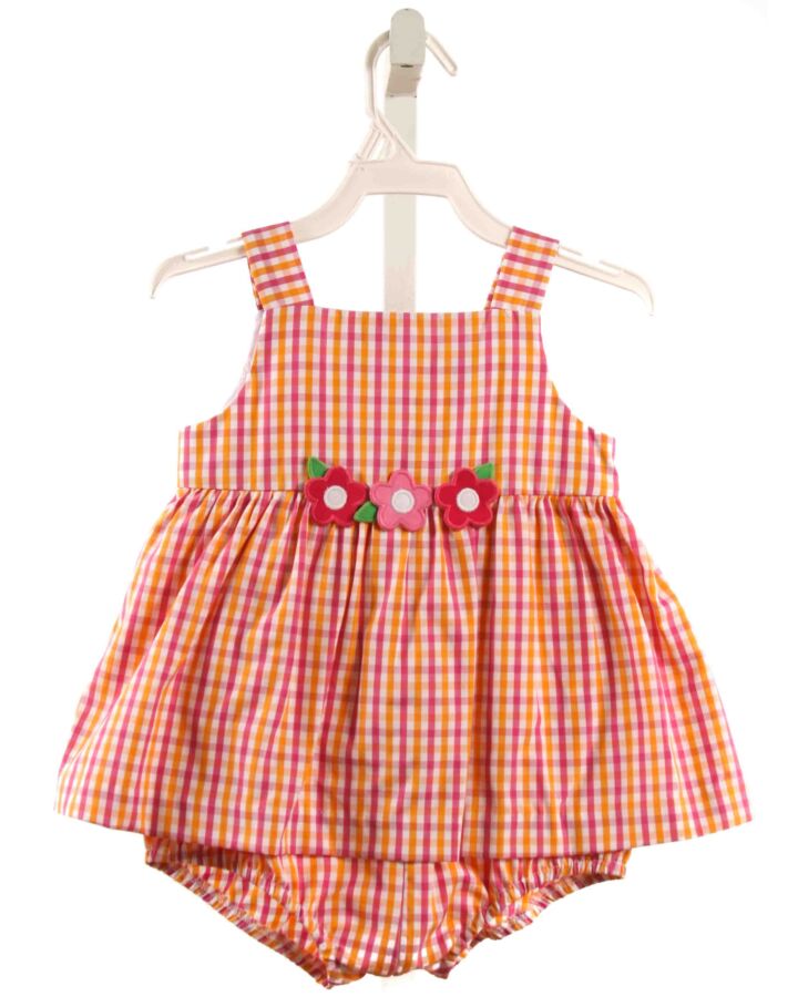 FLORENCE EISEMAN  ORANGE  PLAID  BUBBLE