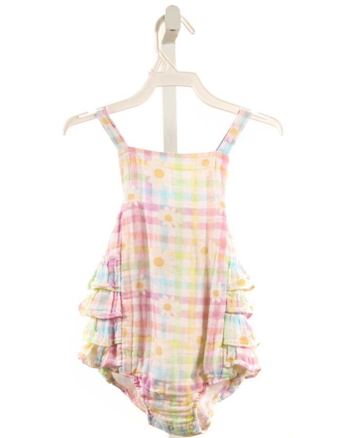 ANGEL DEAR  MULTI-COLOR  PLAID  BUBBLE WITH RUFFLE