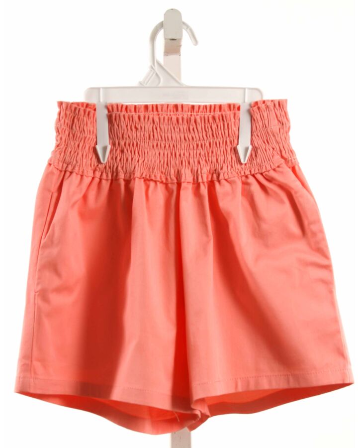 PLEAT.  PINK   SMOCKED SHORTS