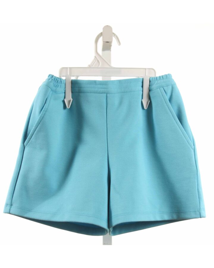 BISBY BY LITTLE ENGLISH  AQUA PIQUE   SHORTS