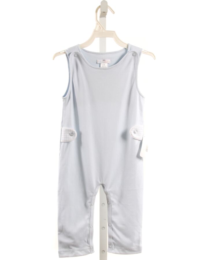 BABY BLISS  LT BLUE    KNIT ROMPER