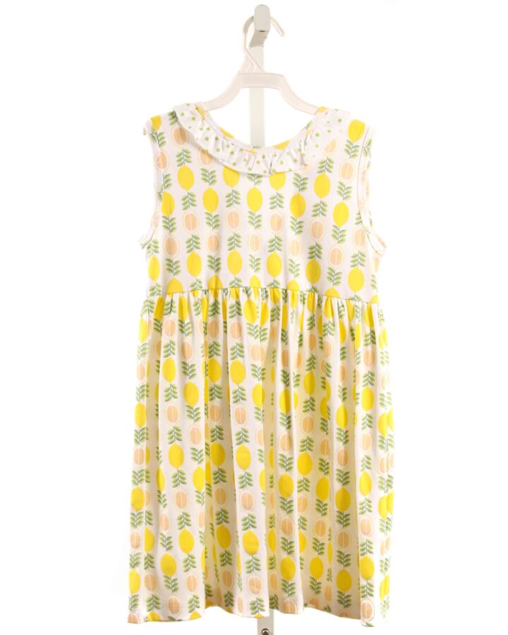 MARCO & LIZZY  YELLOW  PRINT  KNIT DRESS