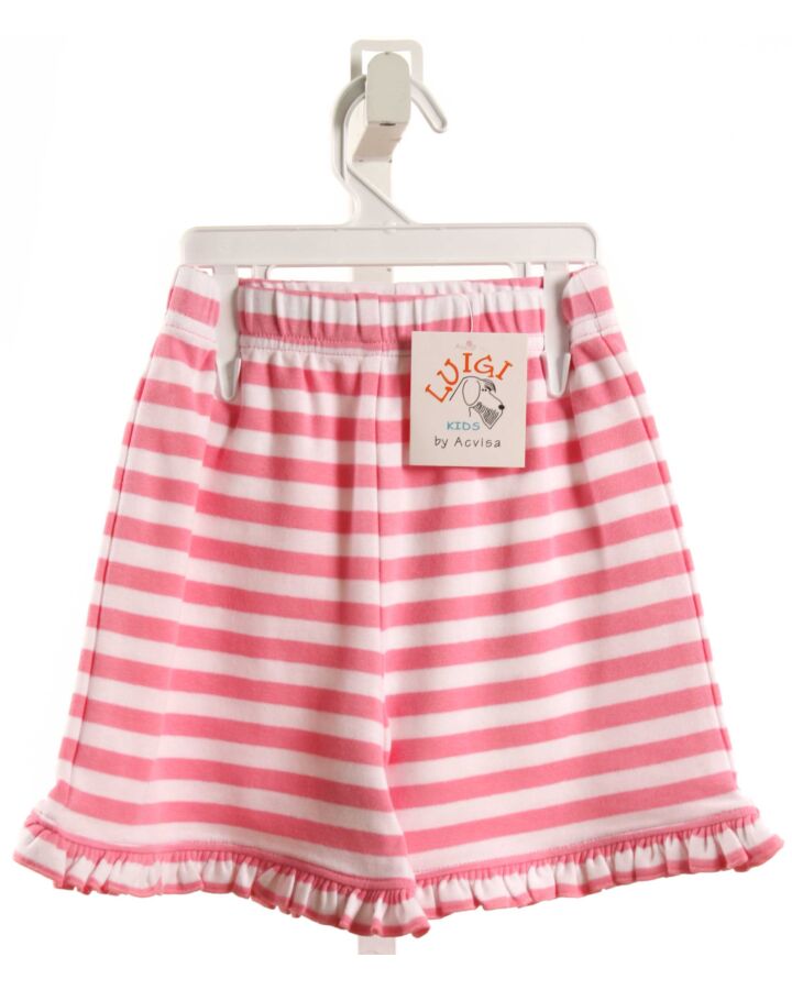 LUIGI  PINK  STRIPED  SHORTS WITH RUFFLE