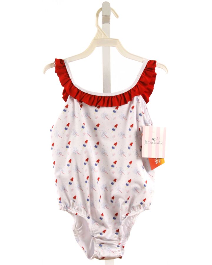 JAMES & LOTTIE  WHITE  PRINT  1-PIECE SWIMSUIT