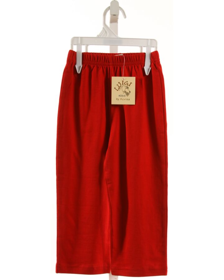 LUIGI  RED KNIT   PANTS