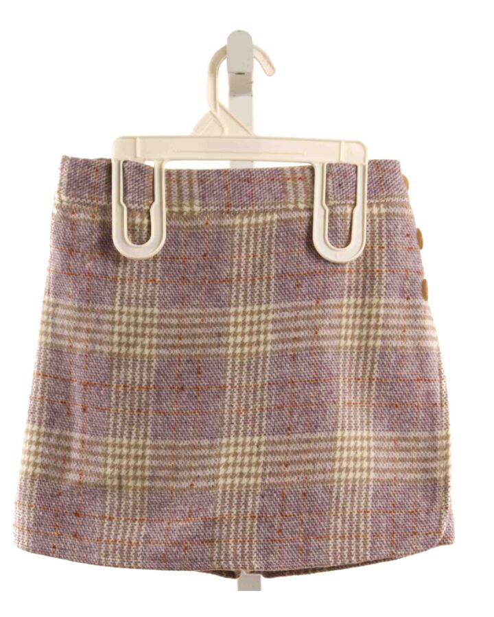 BISBY BY LITTLE ENGLISH  PURPLE  PLAID  SKORT