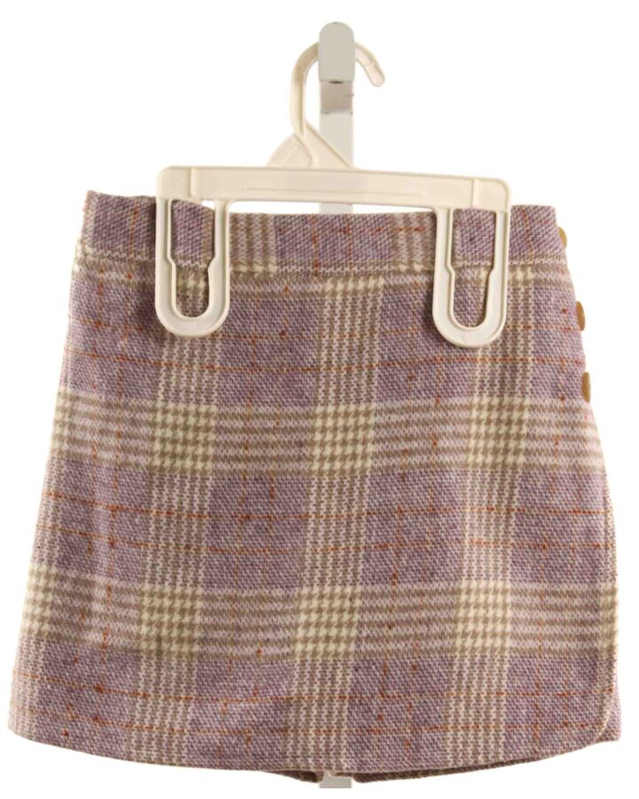 BISBY BY LITTLE ENGLISH  PURPLE  PLAID  SKORT