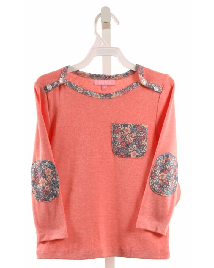 BISBY BY LITTLE ENGLISH  PINK    KNIT LS SHIRT