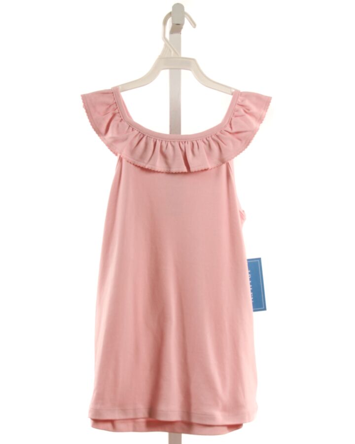 J. BAILEY  PINK    SLEEVELESS SHIRT WITH RUFFLE