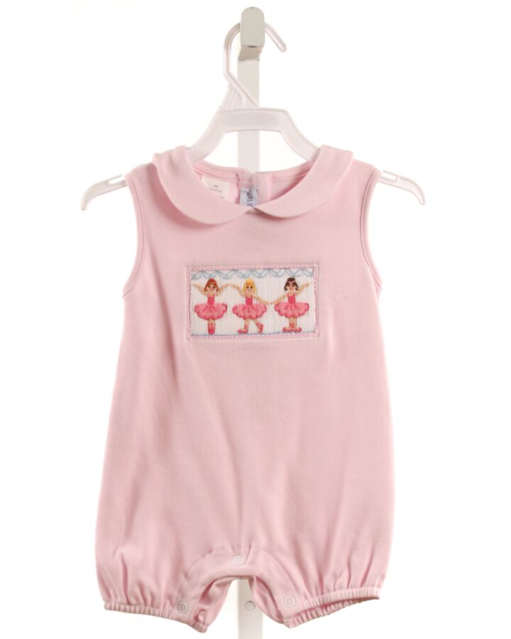 VIVE LA FETE  PINK   SMOCKED KNIT ROMPER