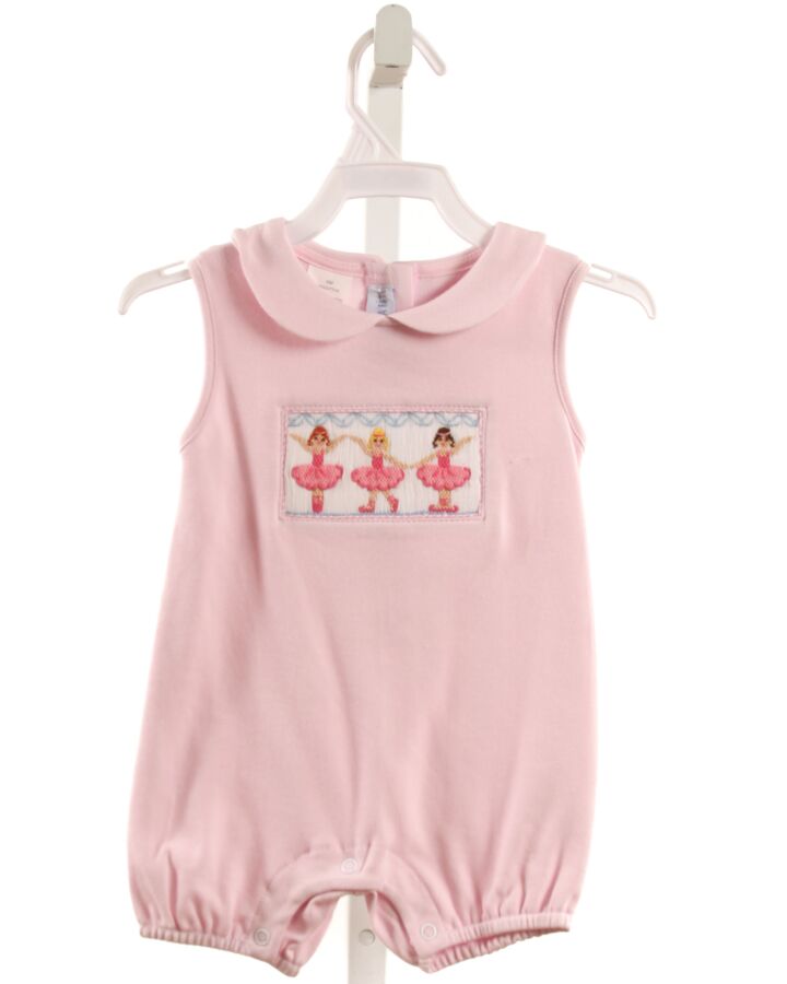 VIVE LA FETE  PINK   SMOCKED KNIT ROMPER