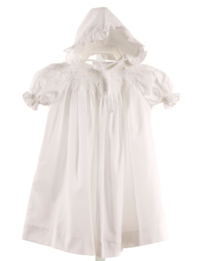 MOM & ME  WHITE   SMOCKED LAYETTE