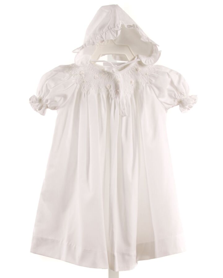 MOM & ME  WHITE   SMOCKED LAYETTE