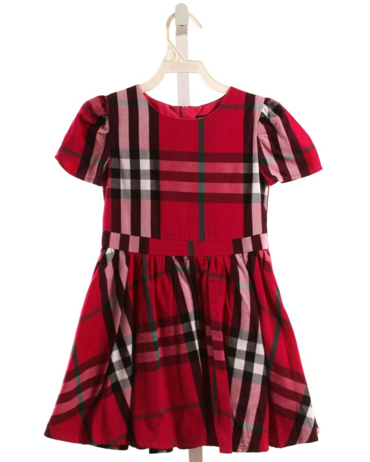 DUFFIELD LANE  HOT PINK  PLAID  DRESS