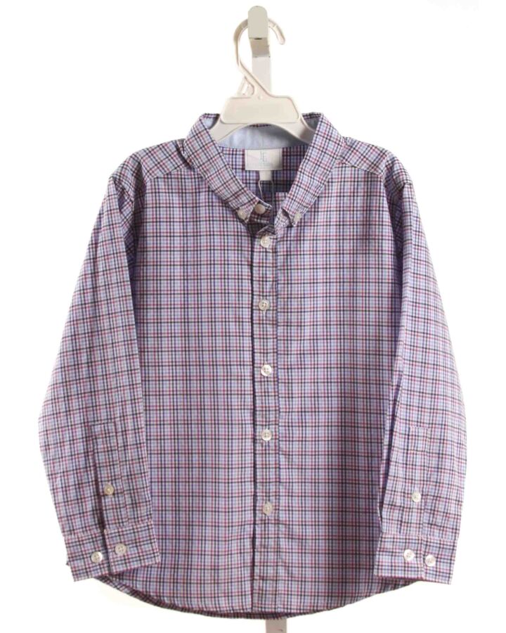 LITTLE ENGLISH  BLUE  PLAID  DRESS SHIRT