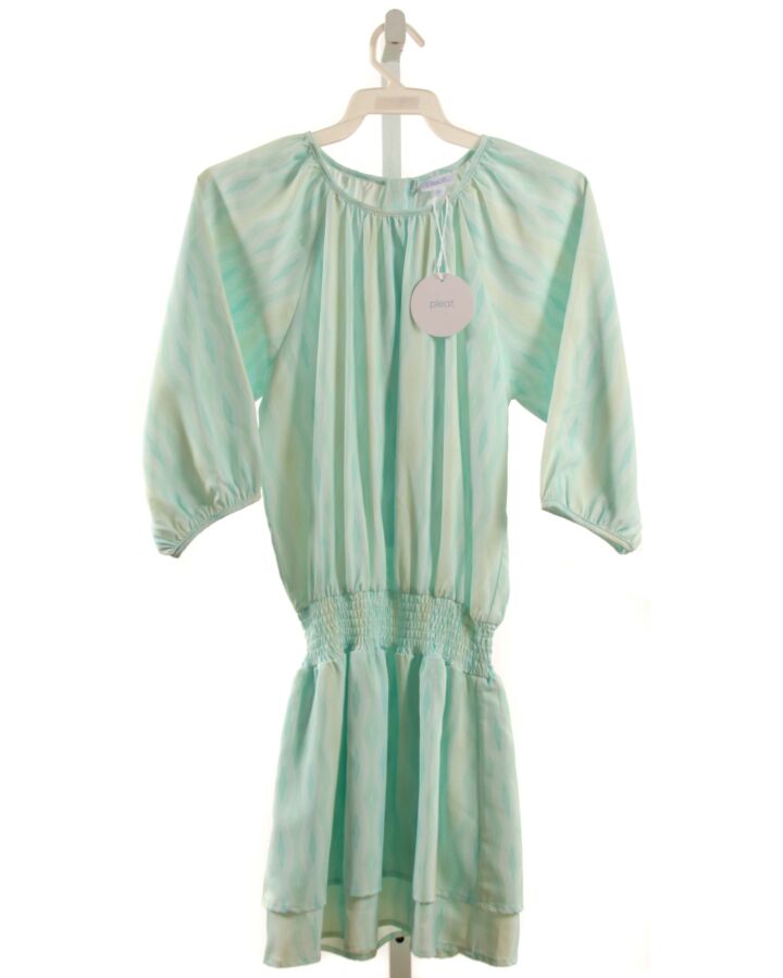 PLEAT.  MINT   SMOCKED DRESS