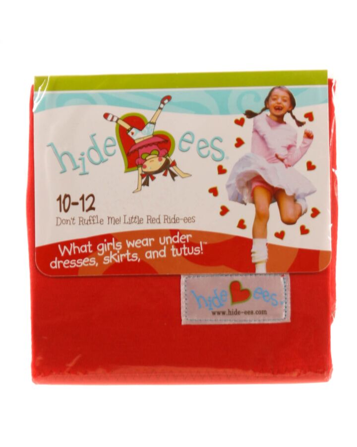 HIDE-EES  RED    BLOOMERS WITH RUFFLE