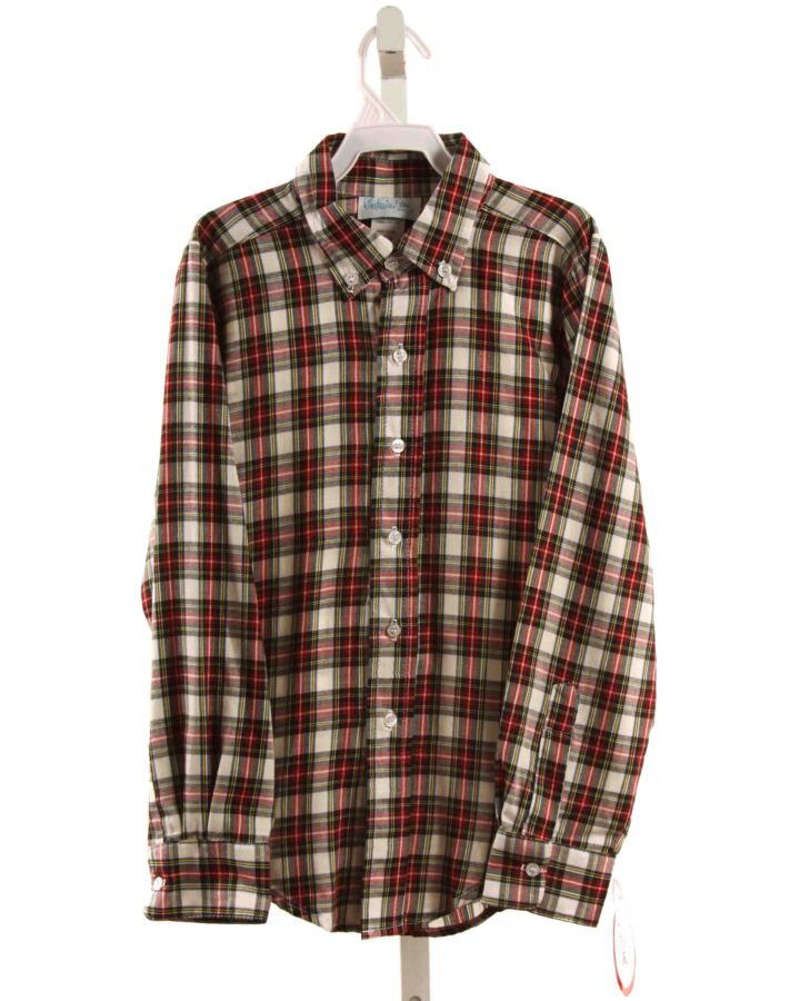 FUNTASIA TOO  RED  PLAID  DRESS SHIRT