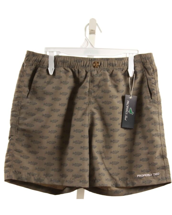 PROPERLY TIED  GRAY    SHORTS