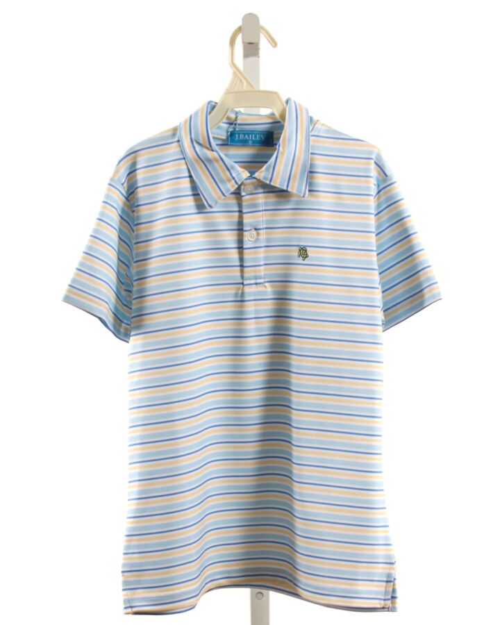 J. BAILEY  MULTI-COLOR  STRIPED  KNIT SS SHIRT