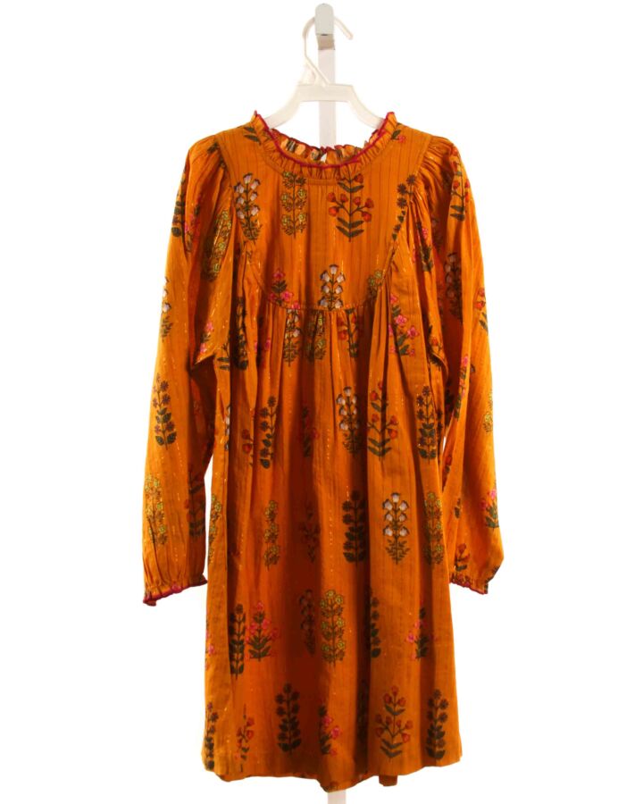PINK CHICKEN  ORANGE  FLORAL  DRESS