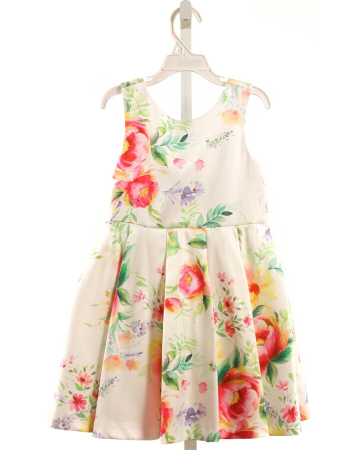 ABEL & LULA  WHITE  FLORAL  PARTY DRESS