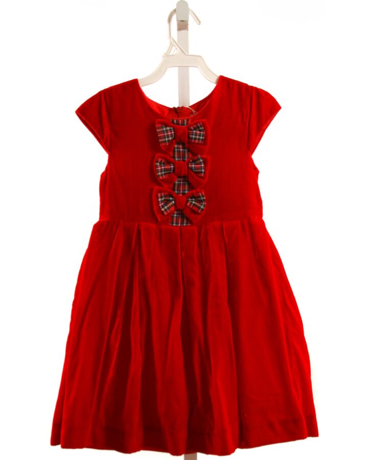 RACHEL RILEY  RED VELVET   PARTY DRESS WITH BOW