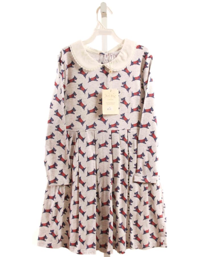 RACHEL RILEY  BLUE  PRINT  KNIT DRESS