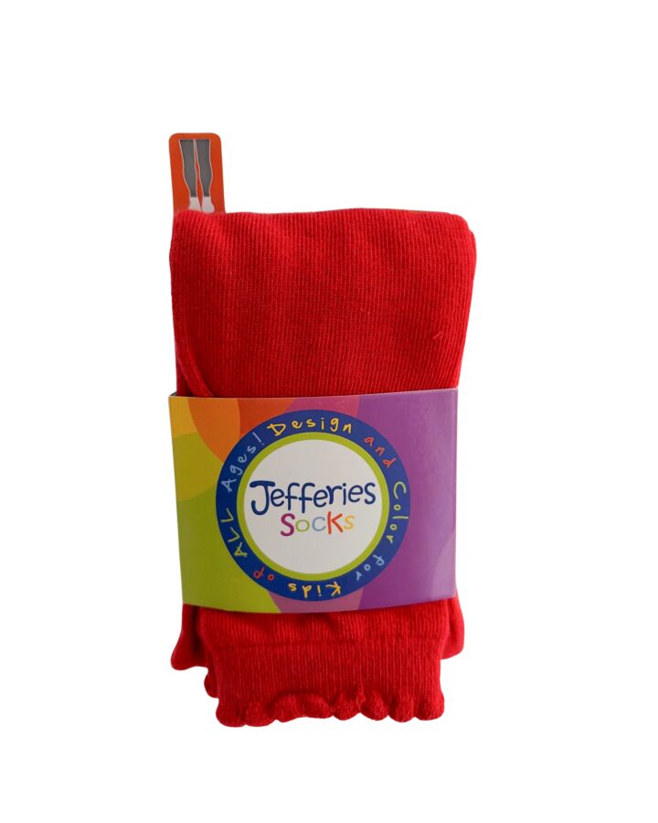 JEFFERIES SOCKS  RED    TIGHTS