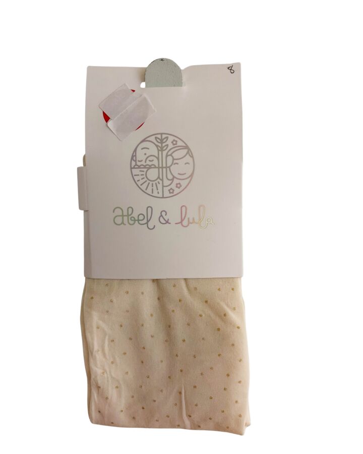 ABEL & LULA  CREAM  POLKA DOT  TIGHTS