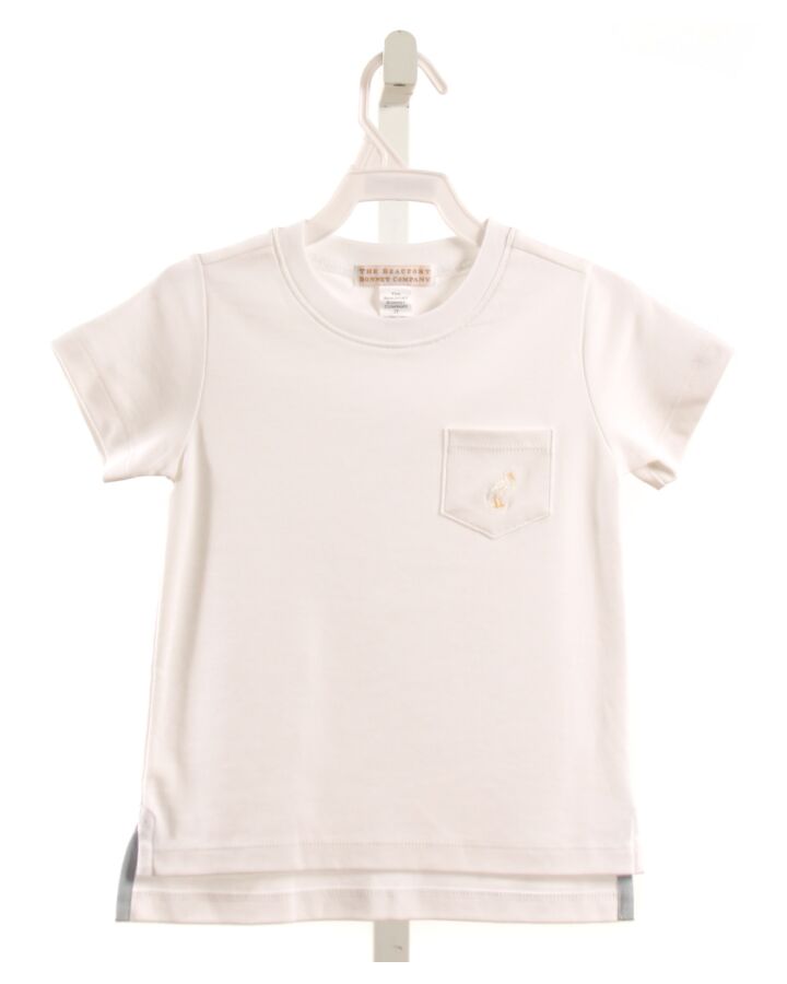 THE BEAUFORT BONNET COMPANY  WHITE    KNIT SS SHIRT