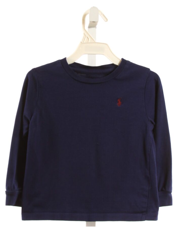 RALPH LAUREN  NAVY    KNIT LS SHIRT
