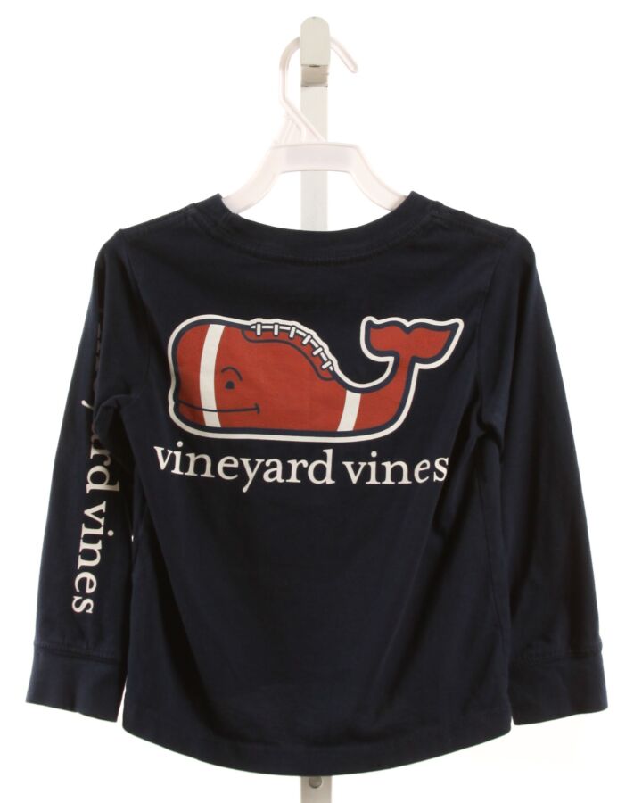 VINEYARD VINES  NAVY   PRINTED DESIGN T-SHIRT