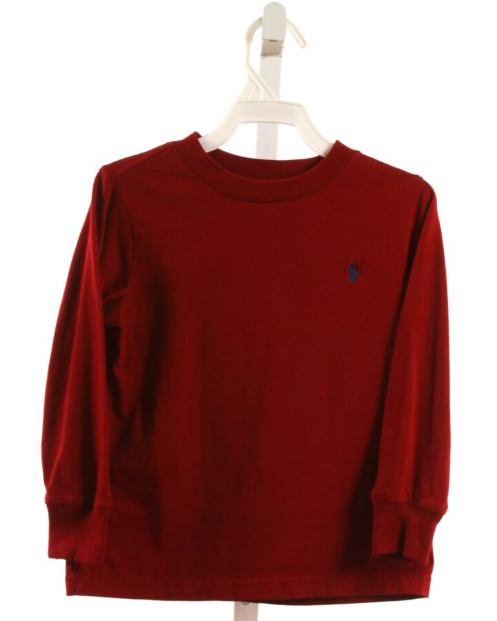 POLO BY RALPH LAUREN  RED    KNIT LS SHIRT