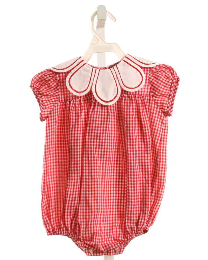 THE PROPER PEONY  RED  GINGHAM  BUBBLE