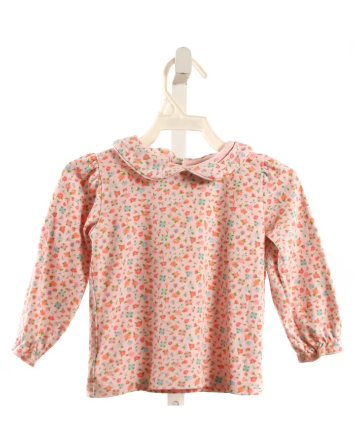 THE BEAUFORT BONNET COMPANY  PINK  FLORAL  KNIT LS SHIRT