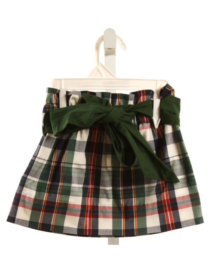 THE BEAUFORT BONNET COMPANY  GREEN  PLAID  SKIRT