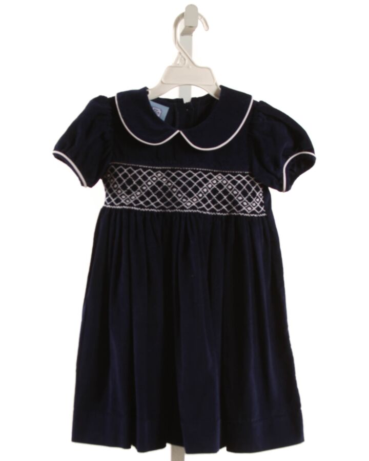 EVERYDAY HEIRLOOM  NAVY CORDUROY  SMOCKED DRESS