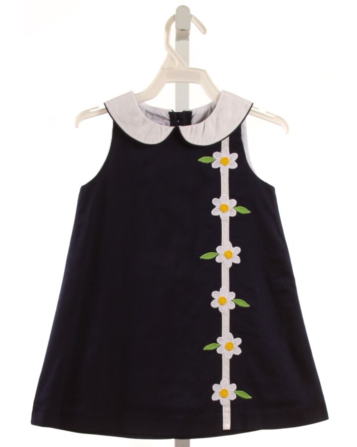 SIMI BABY  NAVY  FLORAL APPLIQUED DRESS