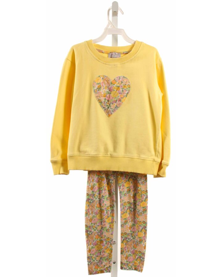 LILY ROSE  YELLOW   APPLIQUED 2-PIECE OUTFIT