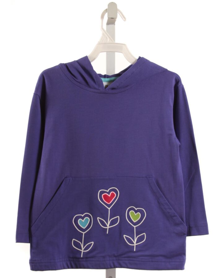 FLORENCE EISEMAN  PURPLE   PRINTED DESIGN PULLOVER