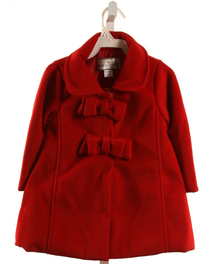 WIDGEON  RED    OUTERWEAR WITH BOW