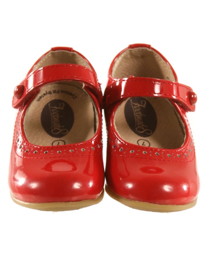 FOOTMATES RED MARY JANES  *EUC SIZE TODDLER 7