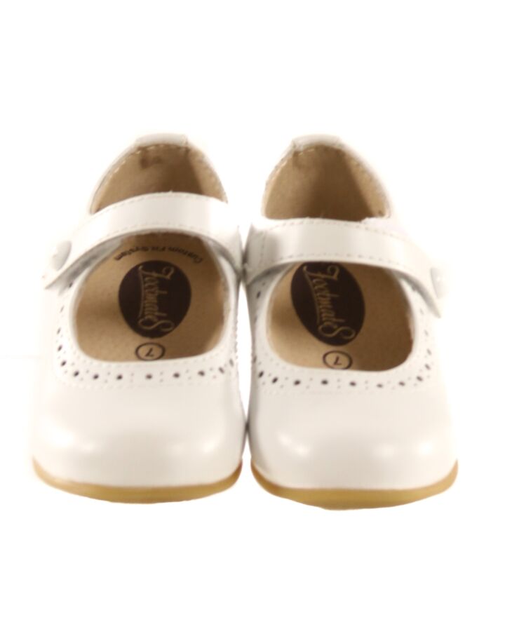 FOOTMATES WHITE MARY JANES  *EUC SIZE TODDLER 7