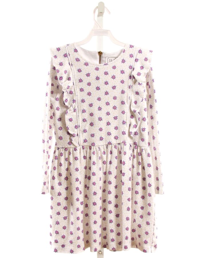 LILA + HAYES  PURPLE    KNIT DRESS WITH RUFFLE