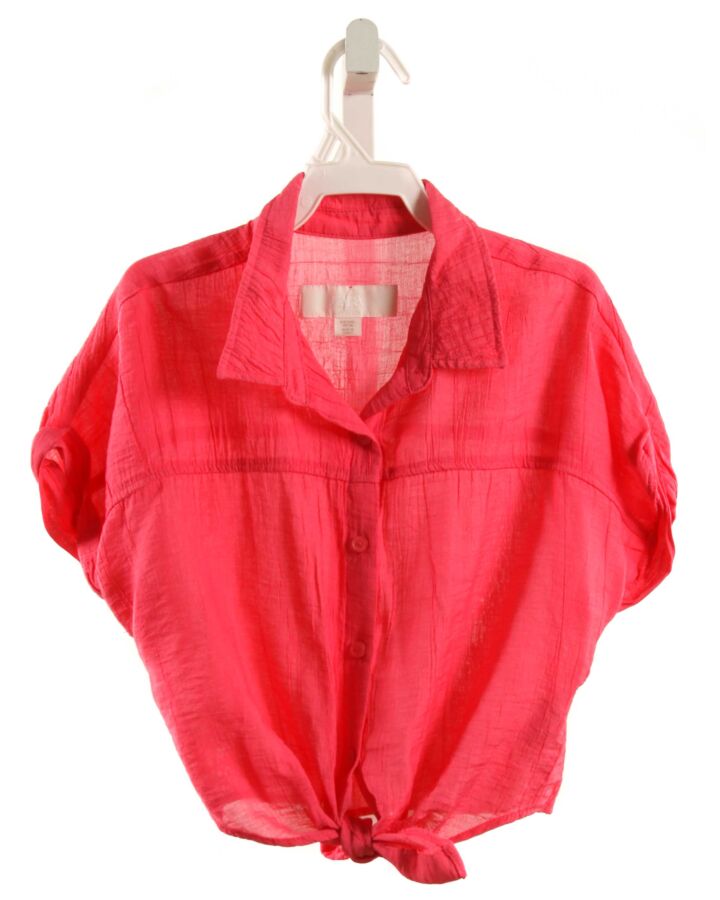 ZARA  PINK    KNIT SS SHIRT