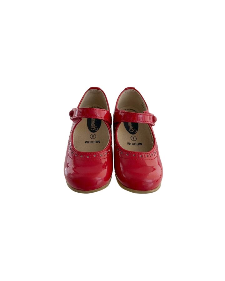 FOOTMATES RED MARY JANES  *EUC SIZE TODDLER 8